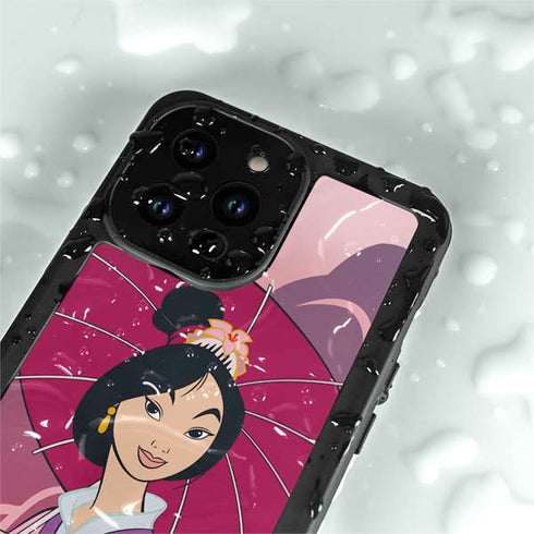Disney Mulan with Umbrella iPhone 15 Pro Waterproof Case